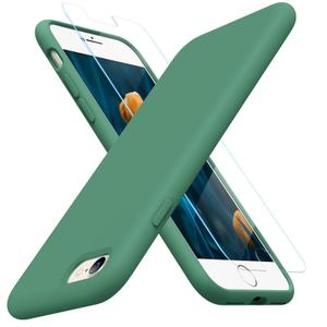 Miracase Compatible with iPhone 12 Case and iPhone 12 Pro Case, Liquid Silicone Gel Rubber Full Body Protection Shockproof Drop Protection Phone Case for iPhone 12/12 Pro 6.1 inch, Matcha Green