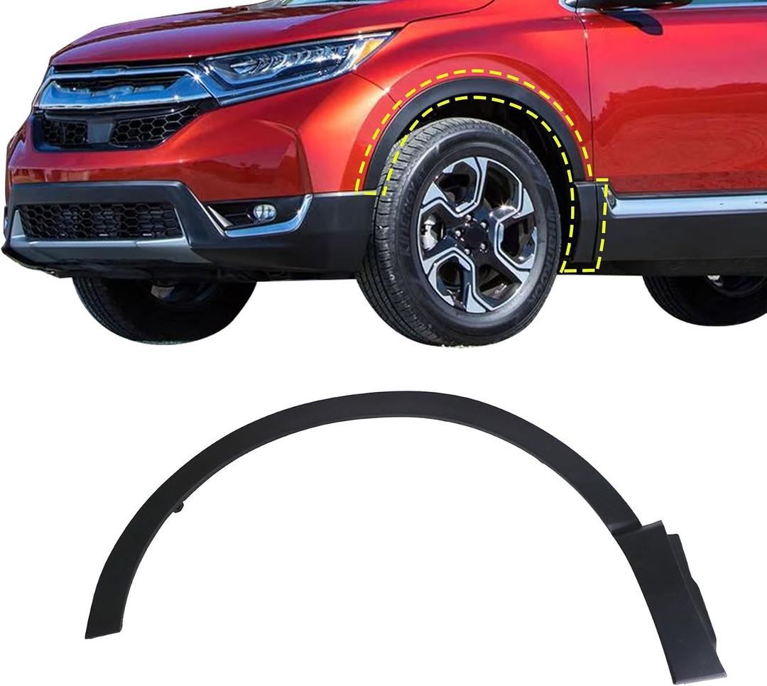 XQSMWF Front Left Driver Wheel Fender Trim Molding Fit for Honda CR-V 2017-2022, Replace 74165-TLA-A02 HO1290108 74165TLAA02 Fender Flare Trim