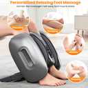 Foot Massager, Electric Shiatsu Foot and Leg Massager with Heat and Cooling, Deep Kneading Foot Massage Vibration , Adjustable Mode & Intensity, Timer Auto Shut-Off, Home Relaxation Gift for Men Women