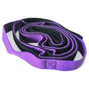 Stretching Strap Yoga Strap – Durable Non-Elastic Design with 10 Loops,Yoga Stretch Straps Ideal for Flexibility Improvement, Pilates, and Post-Workout Relaxation