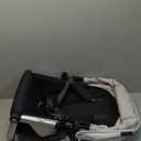 UPPAbaby RumbleSeat V2+ Second Lower Seat/Compatible with Vista V2 and Vista V3 / Adapters, Bumper Bar, Bug Shield Included/Bryce (White Marl/Silver Frame/Chestnut Leather)