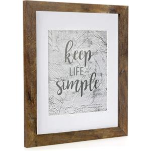 kennethan 11x14 Picture Frame Rotten Brown 2 Pcs Wooden Frame can Display 8x10 Picture with Mat or 11x14 Without Mat on the Wall For home decoration,holiday gift