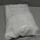 MYSKY HOME White Curtains 95 Inches Long Semi Sheer Drapes Light Filtering for Sliding Glass Door Window Treatments Soft Cotton Blend Panels Linen Look Farmhouse Style, 50" x 95", 2 Pieces