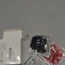 16mm Dice Bulk Acrylic 6 Sided Dice Bulk Black White Red Square Corner Dices for Casino Theme Board Game Vegas Casino Birthday Party Supplies, 3 Colors