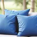 18" x 18" Throw Pillows, Outdoor Waterproof Pillows with Inserts, Square Decorative Pillows for Patio Furniture Garden Couch Sofa Home(Navy Blue, Set of 3)