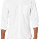 Amazon Essentials Men's Button-Down Long Sleeve Casual Pocket Oxford Shirt, 