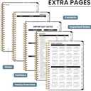 2026 Planner, Weekly and Monthly Planner for Women, January 2026 - December 2026, Hardcover 2026 Calendar Planner Book with Tabs, Inner Pocket, Spiral Bound, Perfect for Office Home School Supplies - A5 (6.3" x 8.5"), Vintage Petals