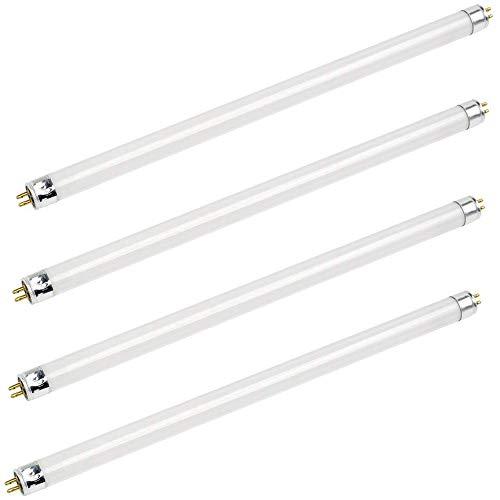 Bluex Bulbs 4 Pack F16T4/830 16W 17 Inch T4  Fluorescent Tube Light Bulb 3000K Warm White Mini Bi-Pin (G5) Base Straight Tube Light Bulb