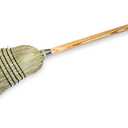 Carlisle FoodService Products 4135067 Commercial Corn Broom with Solid Wood Handle, 12" Wide