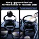 2 x Hoerrye for iPhone 15 Pro & iPhone 15 Pro Max Camera Lens Protector [3+1Pack] Case-Friendly Ultra-HD Glass Screen Protector [Military-Grade Drop Protection, Anti-Scratch] Removal tool, Blue