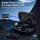 Open Ear Headphones, Open Ear Earbuds, IPX7 Waterproof, Bluetooth 5.3 True Wireless Sports Over Ear Earbuds with Earhooks, Built-in Mic, Crystal-Clear Calls for Running Workout Cycling Driving