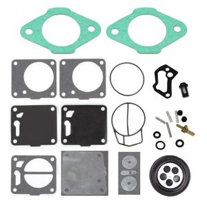 Carburetor Rebuild Kit Includes Base Gasket 6M6-13556-A1-00-00 is Compatible with Mikuni and Yamaha Wave Runner 650 Super Jet 701 PWC Jetski BG
