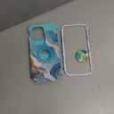 Hocase Heavy Duty Shockproof Protection Soft Silicone Rubber+Hard Plastic Bumpers Hybrid Protective Case for iPhone 13/14 (6.1") - Teal