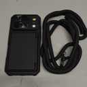 pcgaga Compatible with iPhone 17 Pro Case 6.3 inch, Silicone Slim Design with [Ring Holder Stand] [Wrist Strap] [Microfiber Lining] Shockproof Protective Case Cover for iPhone 17 Pro, Black