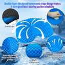 Kayak Seat Cushion, Thicken Anti Slip Waterproof Gel Kayak Seat, Portable Canoe Rowing Rubber Dinghy Pad for Stadium Sit in Kayak Inflatable Fishing Kayak Canoe Kayak Accessories