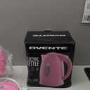OVENTE Electric Kettle, 1.7L Fast Boiling Water Heater for Coffee or Tea, BPA Free with Water Level Gauge, Auto ShutOff, BoilDry Protection, Indicator Light and Removable Filter, Pink KP72P