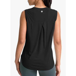 SANTINY Women's Sleeveless Workout Tops Breathable Lightweight Active Tennis Yoga Shirts Athletic Running Tank Tops for Women XL