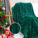 Green Christmas Throw Blanket - Christmas Blankets and Throws Green Gifts for Men Women - Soft Cozy Fuzzy Faux Fur Throw Blanket 50x60 Inch Xmas Decorations for Room Couch Sofa Bed (Throw Size50" x 60" (130 x 150 cm))