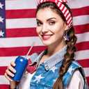 4th of July Earrings for Women, Red White and Blue Patriotic Accessories