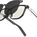 WGP Smart Audio Bluetooth Glasses for Men and Women, Blue Light Blocking Lenses with Sunglasses Magnetic Lenses, Open Ear Speaker, Lightweight for Working Meeting Traveling Driving Fishing (Gradient Color)