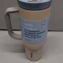 Owala Travel Tumbler SS 40oz Beige Blue Bottle