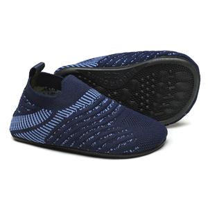 Hayeabi Toddler Kids Lightweight Indoor Outdoor House Slippers Shoes Non-Slip Grip Comfy Home Floor Shoes for Boys Girls (HaKids20003DarkBlue33)