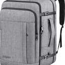 60L Backpack, Extra Large Travel Backpack for Men & Women, Expandable Big Capacity For Airplanes, Travel Gifts for Men Women, Fits 18.4 Inch Laptop, Luggage Suitcase Daypack Bag, Grey (3X-Large(22"x14"x10"))
