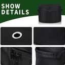 Garden Water Hose Holder Storage Bag PotWater Hose HiderHolds 150 ft Hose ,Bottom With Drain HolesPatio and Indoor-Black