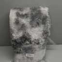 Ophanie 4x6 Tie-Dyed Grey&White Area Rugs for Bedroom Living Room, Fluffy Shag Large Fuzzy Plush Soft Throw Rug, Gray Large Shaggy Floor Big Carpets, Kids Home Decor Aesthetic, Nursery