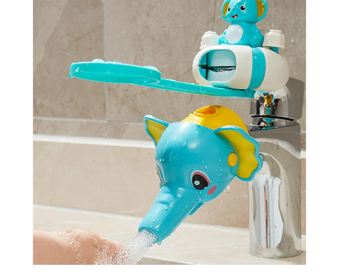 Faucet Handle Extender Set, Faucet Extender for Kids Child Sink Extender Kids Hand Wash Helper Faucet Extender for Bathroom Sink-Light Blue
