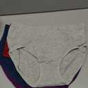 Annenmy Womens Cotton Underwear High Waisted Full Briefs Soft Stretch Breathable Ladies Panties (Large, Dark, 5-pack)