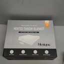 Heated Blanket Electric Throw-50''x60'' Ultra Soft Cozy Plaid Flannel Fast Heating Electric Blanket with 10 Heat Levels & 10 Hrs Auto Off, ETL Certified, Keep Warm in Home Office (Grey)