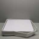 Outdoor Folding Table, Camping Folding Tables with 3 Adjustable Height Legs and Storage Organizer for BBQ, Party, Picnic, Camping (White)