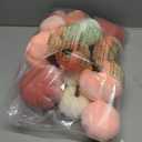 Winlyn 16 Pcs Assorted Artificial Velvet Pumpkins Blush Coral Pink Peach Cream Decorative Fabric Foam Pumpkins for Fall Wedding Baby Shower Thanksgiving Pastel Halloween Wreath Table Dcor