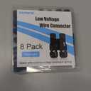 SUNVIE Low Voltage Wire Connector Fastlock2 Landscape Lighting Wire Connectors Waterproof Low Voltage Connector 12-18 Gauge Landscape Wire Connectors for Garden Light Pathway Lights, 8 Pack