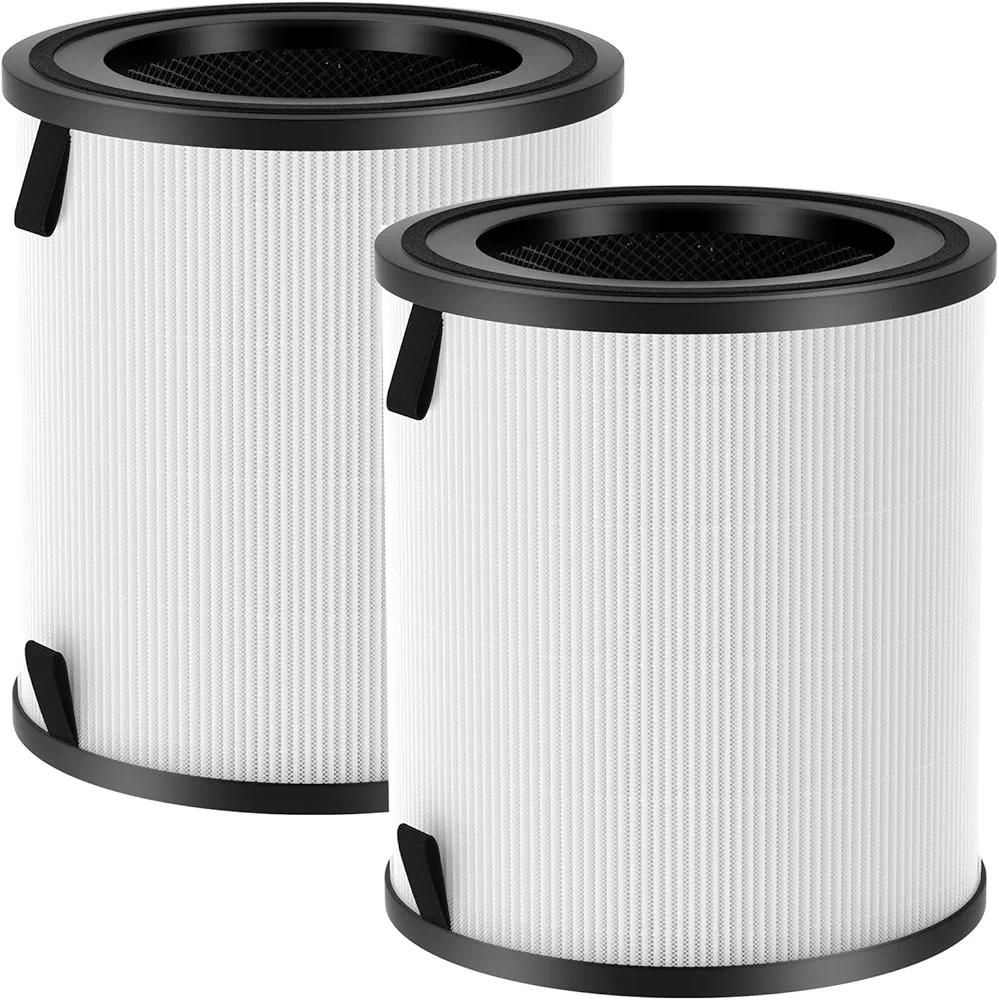 2 Pack LV-H133 Replacement Filter Compatible with LEVOIT LV-H133 Air Purifier, 3-in-1 H13 True HEPA Filter, Part No. LV-H133-RF