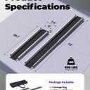 Adjustable Wheelchair Ramp 6FT Telescoping Portable Ramps for Steps Aluminum Lightweight Ramp with Storage Bag Non-Skid Ramps for Wheelchair for Home 72" L x 7.4" W 600lbs Capacity (2 Pack)