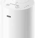 Waterless Essential Oil Diffuser, Portable Aromatherapy Diffuser with 20mL Capacity, Battery Operated Mini Scent Diffuser,3 Mist Levels & Timers, Leak-Free, for Home, Car, Office (White)