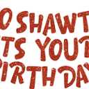 BEISHIDA Red Go Shawty It's Your Birthday Banner, NO DIY, Hip Hop Theme Happy Birthday Banner,21st, 30th, 40th, 50th, 60th, 70th Birthday Decorations, Birthday Party Supplies and Gifts