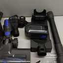 NEWBULIG Cordless Vacuum Cleaner, Lightweight Stick Vacuum for Home with Anti-Tangle and LED Lights, Powerful Rechargeable Wireless Cleaners for Hardwood Floors Carpet Pet Hair (11"*10", Modern Black Blue)