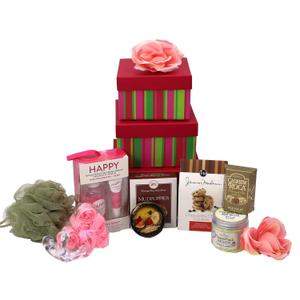 Gift Basket Village: With a Cherry on Top - Sweet Treats & Spa Products Tower
