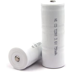 (2-Pack) 3.6V Ni-CD Replacement Battery for Lombart 72300L Mega Batteries 13969 O'Donnell 7334 Powertron N1052 R&D 5224 Unipower B10344 Welch Allyn 71000-A 71000-C 71050C 71055-C 72300