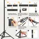Hemmotop Photo Backdrop Stand, 10x7ft (WxH) Photography Background Stand for Photoshoot, Wedding, Birthday, Baby Shower Parties, Projector Screen, Decoration, Balloons