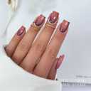 JMEOWIO Semi Cured Gel Nail Strips Cat Eye Gel Nail Stickers Nails Art Design Decoration Accessories
