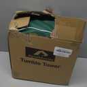 ApudArmis 54 PCS Tumble Timber Set [Up to 3.2FT], Pine Wooden Tumble Tower Game with Dice and Scoreboard Set - Classic Block Stacking Board Game for Teens Adults (Burlywood)