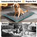 Veehoo Indestructible Dog Bed for Crate, Chew Proof Dog Pad, 35"x22"