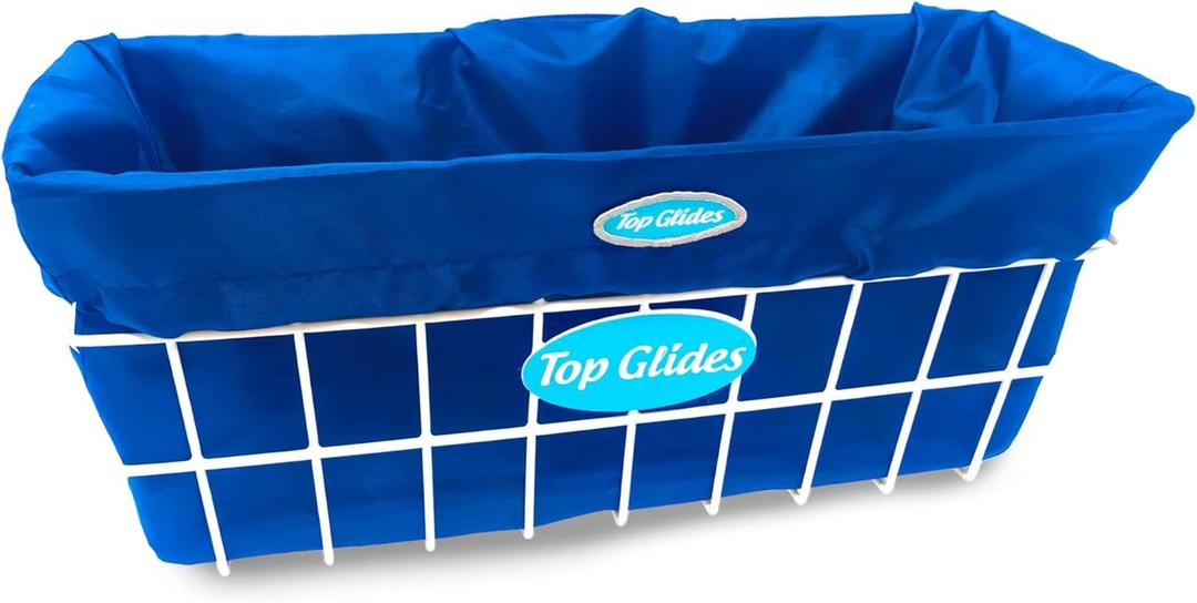 Top Glides Universal Washable Liner for Wire Walker Baskets (Blue)