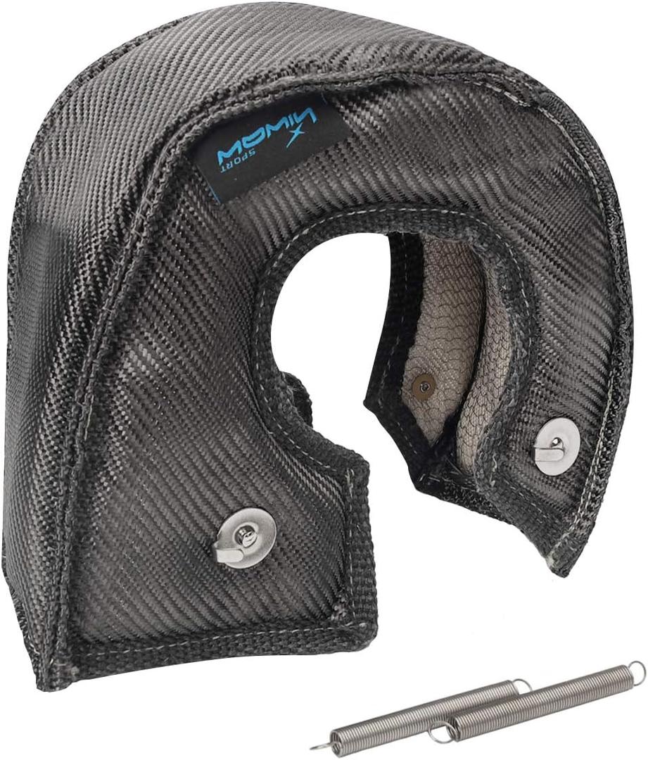 Carbon Fiber Turbo Blanket T4 Cover Turbocharger Heat Shield Cover Fastener Springs for T4