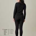 LAPASA Womens 100% Merino Wool Base Layer Set Lightweight & Midweight Thermal Underwear Long John Top & Bottom Warm L58/L91 (Medium)