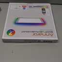 Smart LED Ceiling Light WiFi, 13in RGB Flush Mount Lighting Fixture with Remote, Compatible with Alexa Google Home, Low Profile Ceiling Light for Bedroom, Kitchen, Square White